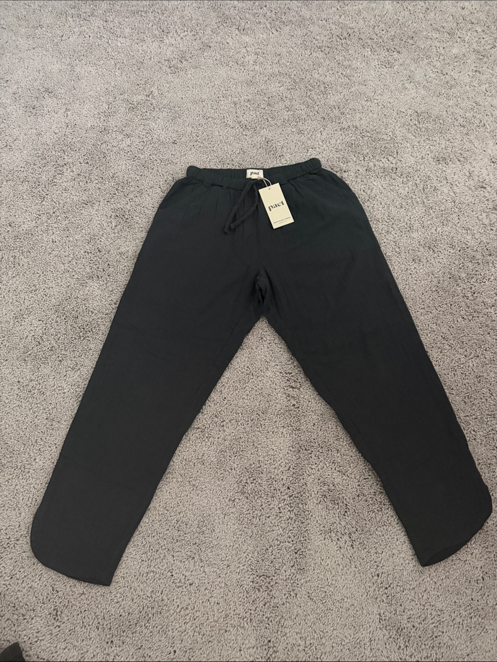 Pact Women's Black Drawstring Joggers